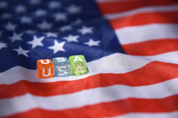 istock Word USA made of letter cubes 1022904610