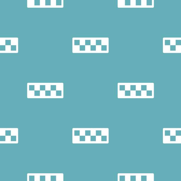 택시 택시 패턴 완벽 한 블루 - hood car headlight bumper stock illustrations