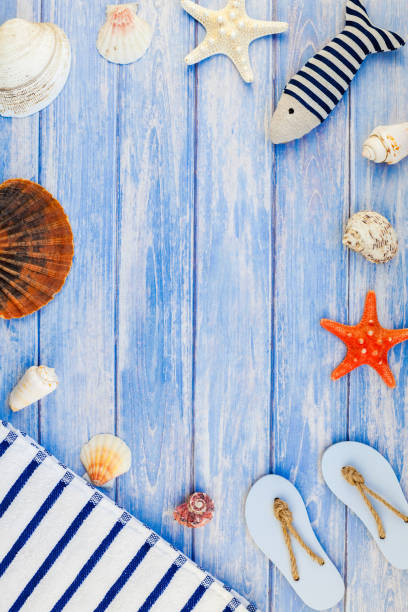 istock Flat lay concept of summer travel vacations 1022948648