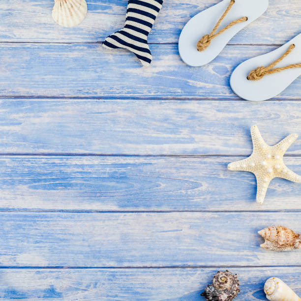 istock Flat lay concept of summer travel vacations 1022948662