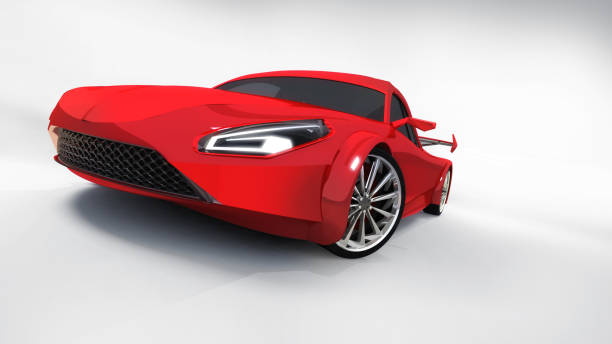 istock red isolated car front closeup on white background 1022949070