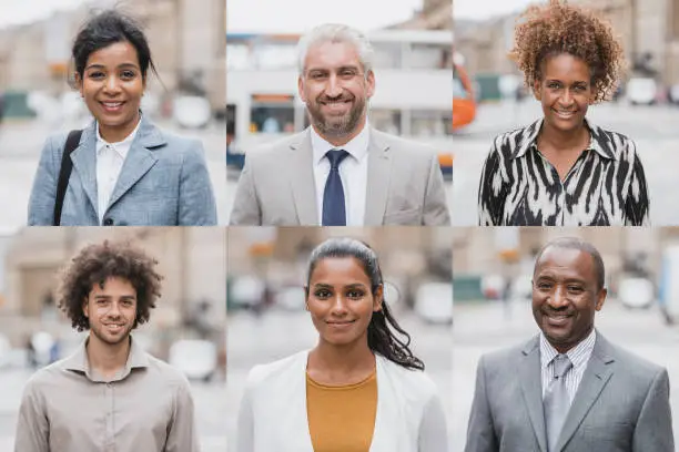 Photo of Portraits Of Six People In A Grid Layout