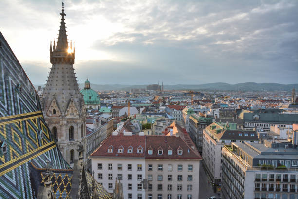 istock View on Vienna old town from Stephansdom 1022970100