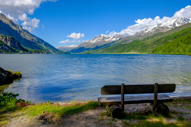 istock Lake Sils, Upper Engadine valley (Graubünden, Switzerland) 1022972158