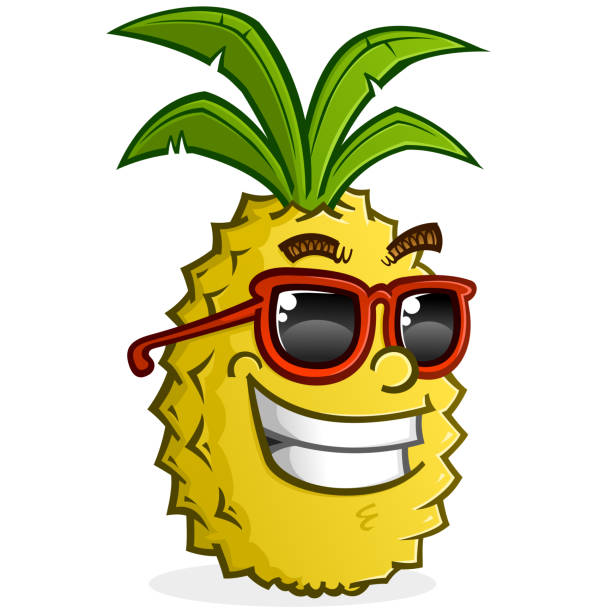 Pineapple Cartoon Character Wearing Sunglasses Stock Illustration -  Download Image Now - Pineapple, Cartoon, Mascot - iStock