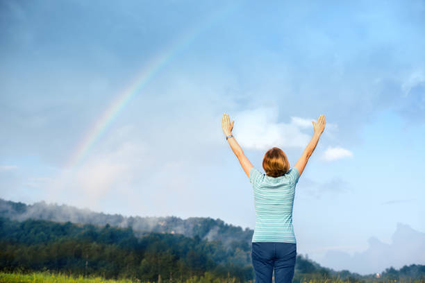 istock Woman enjoying the nature 1022994412