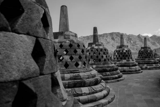 istock Stupa at Borobudur Temple 1022995360