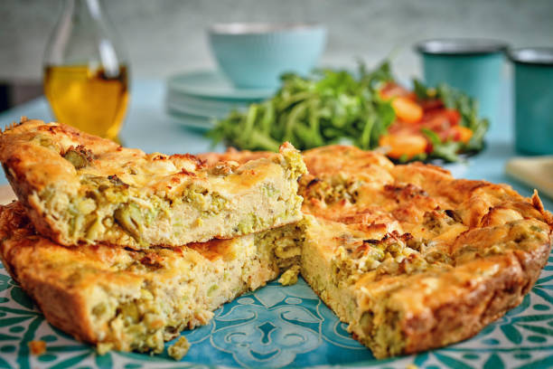 istock Frittata with Green Asparagus, Peas and Parmesan 1023004292