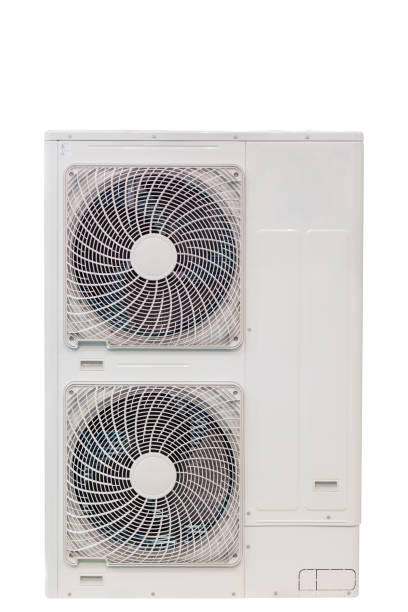 istock Air conditioner condenser unit isolated on white 1023034054