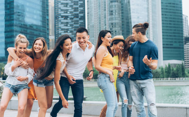 istock Multi-ethnic group of happy young people 1023038742