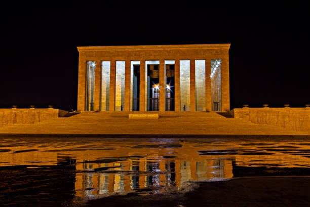 istock Anitkabir at night - Ataturk Mausoleum 1023042326