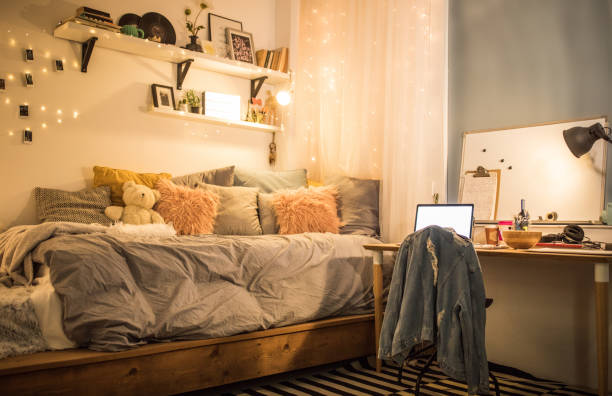 istock Cute teen bedroom 1023042374