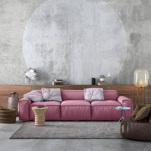 istock Modern Nordic interior with sofa and lots of details 1023042672
