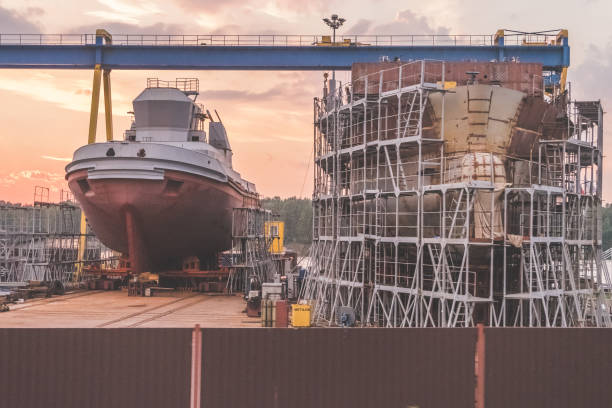 istock a in dock repair of tug 1023052672