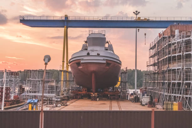 istock a in dock repair of tug 1023052678
