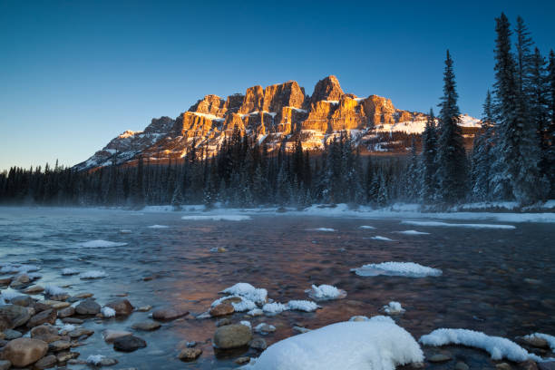 istock Castle Mountain in Banff National Park, Alberta, Canada 1023056798
