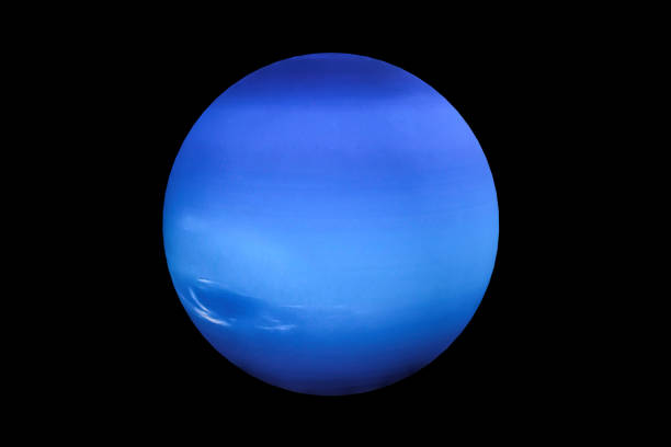 3d rendering  of neptune planet isolated stock photo