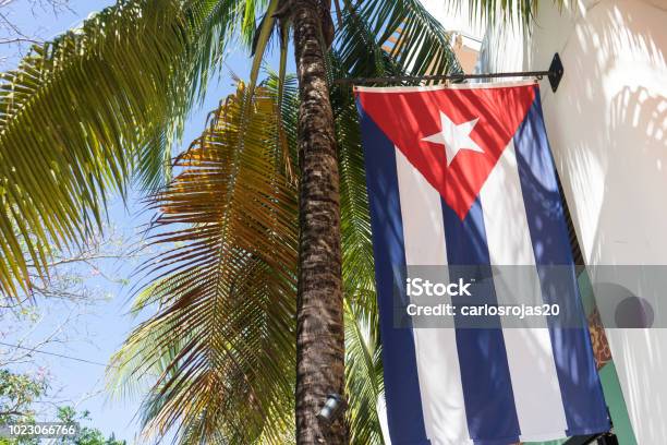 Cuban Flag Stock Photo - Download Image Now - Cuba, Flag, Architecture