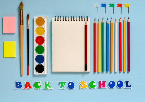 istock Back to school background with school supplies 1023067406