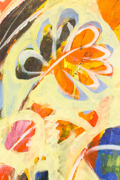 istock Detail of the Painting as a Background 1023070088