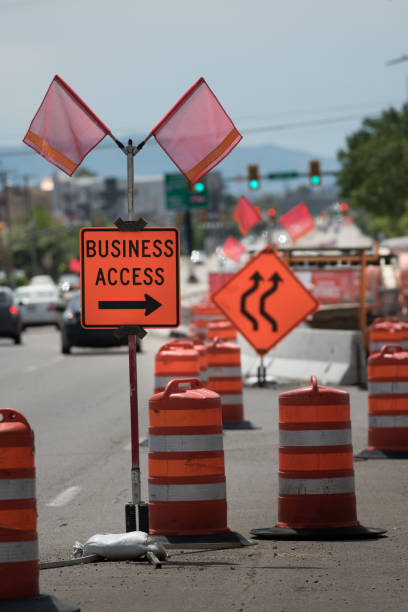 istock Roadwork on American street 1023073102