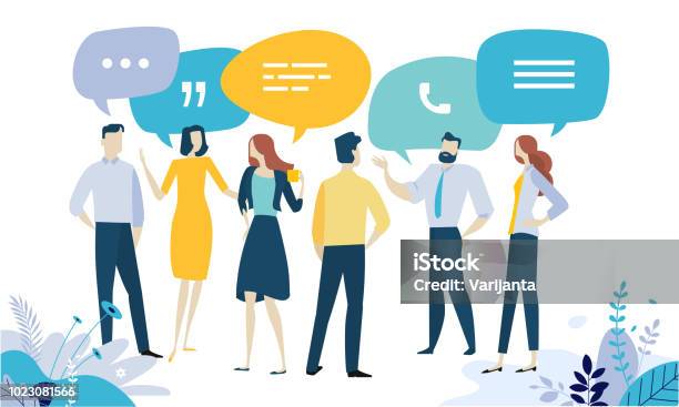Vector Illustration Concept Of Testimonial Social Media Networking Business Communication Forum Product Review Stock Illustration - Download Image Now
