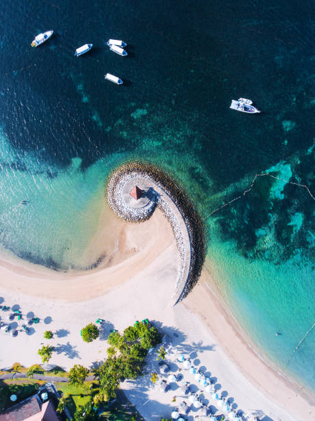 istock Bali coast with a figurative breakwater aerial view 1023100122