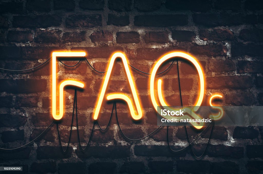 Häufig gestellte Fragen (FAQs) - Lizenzfrei Frage und Antwort Stock-Foto