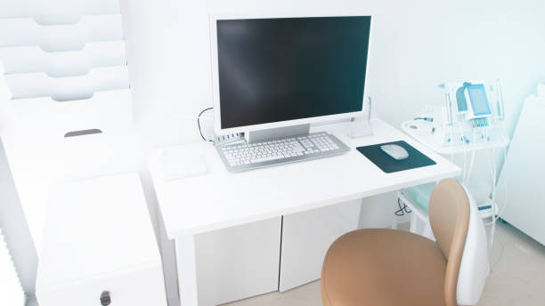 istock hospital and clinic interior for background - Processing Blue color white balance 1023119746