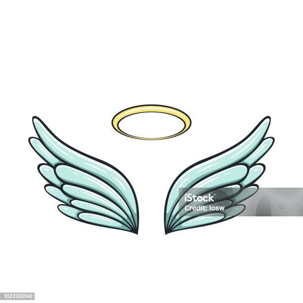 Angel Wings Stock Illustration - Download Image Now - Costume Wing, Animal Wing, Angel