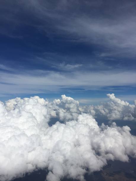 istock Pile of clouds from the air in flight 1023130686