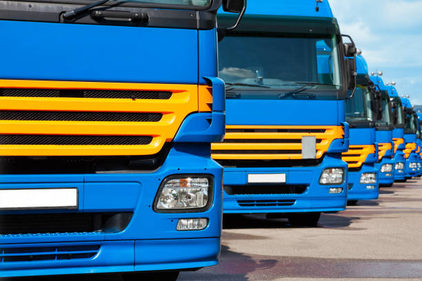 istock Delivery Trucks in a Row 1023167962