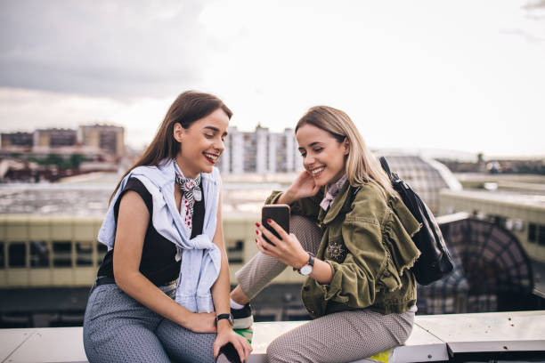 istock Modern girls twins 1023182662