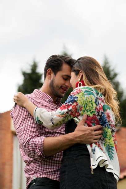 istock Couple receives their new house 1023199204