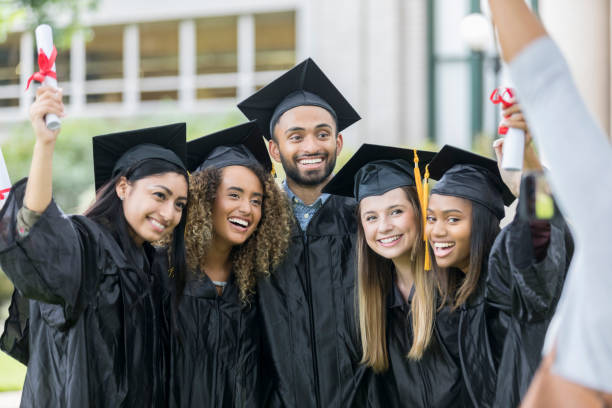 istock Proud group of college graduates 1023227238