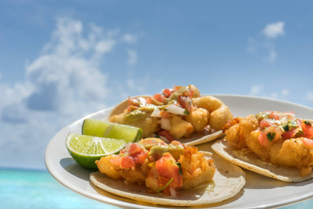 istock Mexican shrimp tacos 1023243436