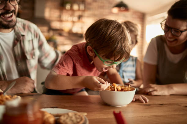 istock Family enjoying breakfast 1023245804