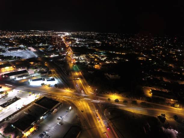 istock City Long Exposure at Night, Santa Fe 1023269794