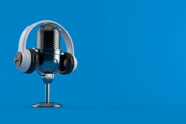 Radio microphone with headphones