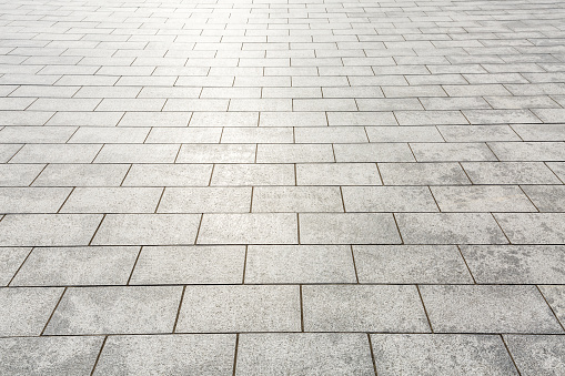 Modern city square floor texture background,high angle view