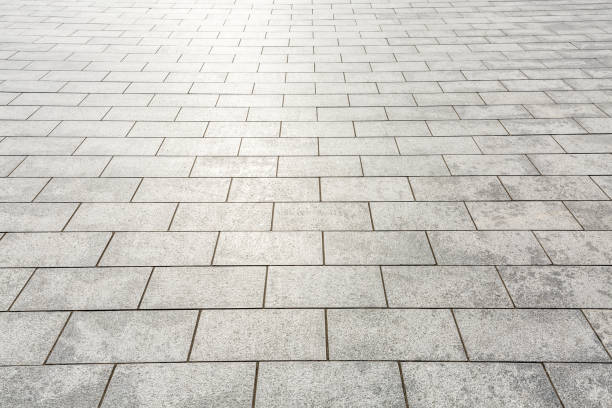 современный городской квадратный фон текстуры пола - paving stone sidewalk concrete brick стоковые фото и изображения