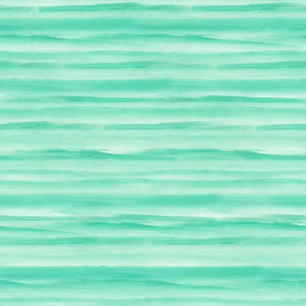 Seamless square striped surface in white green and turquoise colors.  
Original fresh positive and unique hand painted design. Amazing multilayered shades of green watercolor paint. 

SEAMLESS PATTERN - duplicate it vertically and horizontally to get unlimited area without visible connections.
Zoom to see the details!
Great material for your design background.
