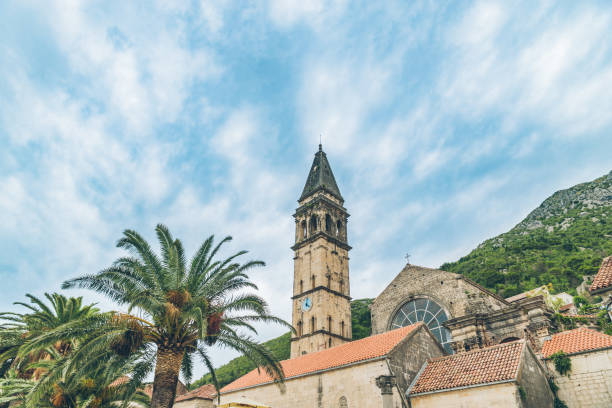istock church tower in perast, montenegro. 1023311616