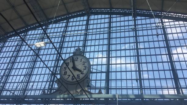 istock bordeaux city train station clock detail 1023326176