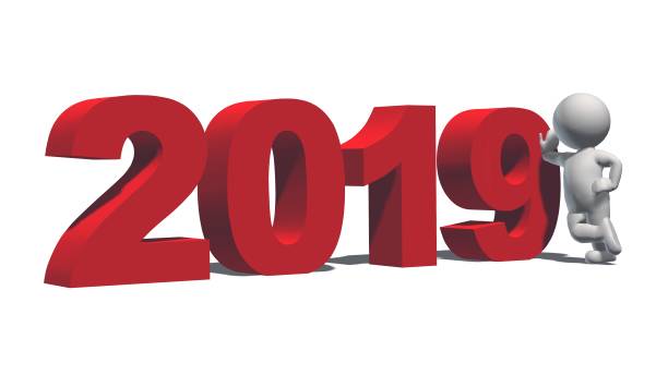 istock Year change to 2019 with 3D people 1023335588