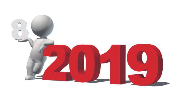 istock Year change to 2019 with 3D people 1023335676
