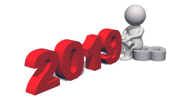 istock Year change to 2019 with 3D people 1023337760