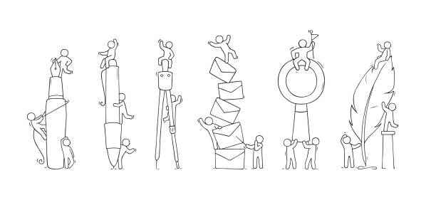 Office supplies set with working little people. Office supplies set with working little people. Doodle cute miniature scenes of workers with stationery. Hand drawn cartoon vector illustration for business and school design.Office supplies set with working little people. Doodle cute miniature scenes of workers with stationery. Hand drawn cartoon vector illustration for business and school design.Office supplies set with working little people. Doodle cute miniature scenes of workers with stationery. Hand drawn cartoon vector illustration for business and school design. how to draw a school building clip art stock illustrations
