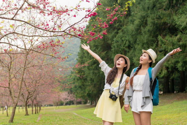 istock Asian woman taking open arm 1023347272