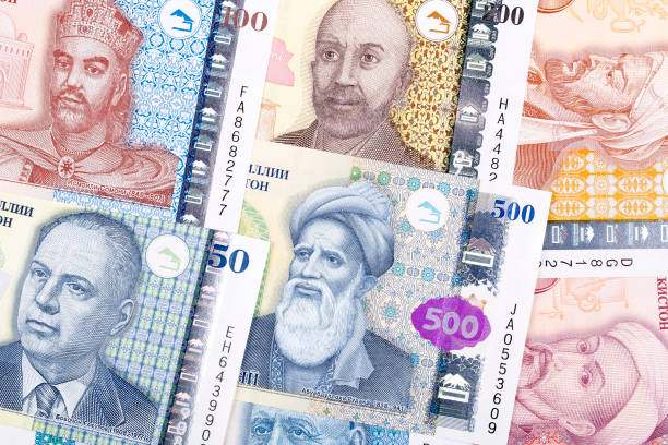 istock Money from Tajikistan, a background 1023368118